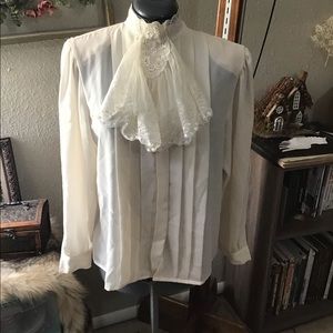 Gothic Romantic Vampire Blouse W/ Cravat